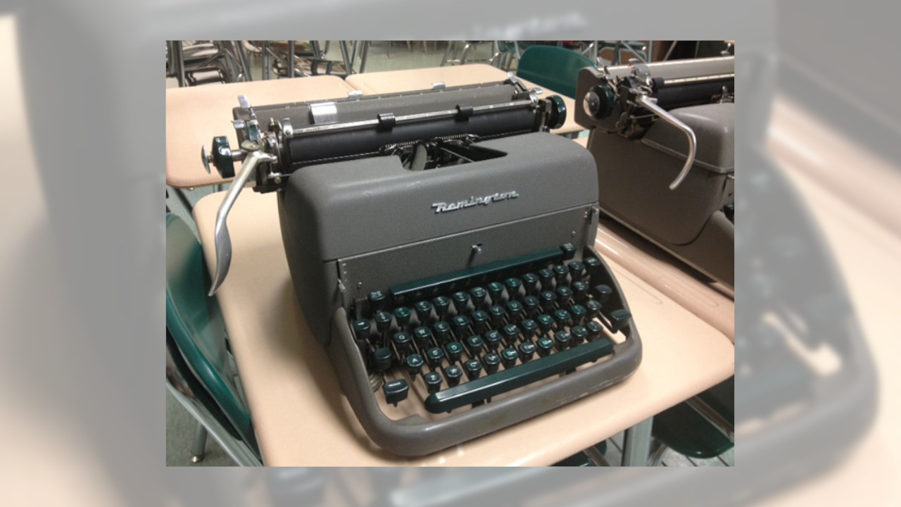 Remington Typewriter via Magic Margin
