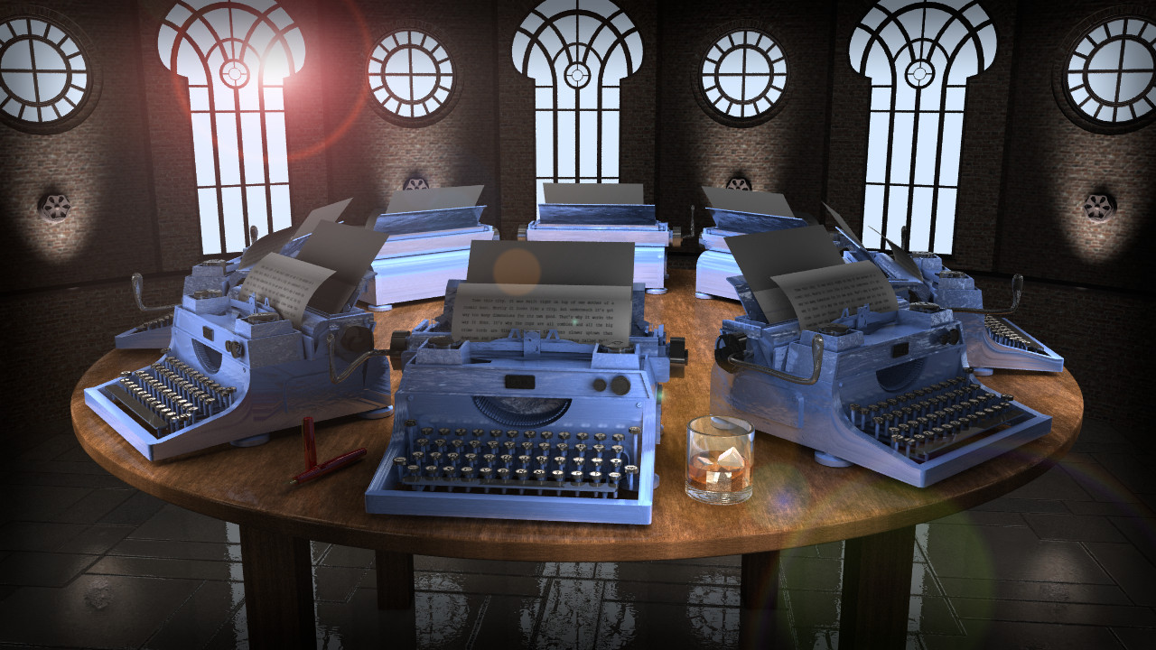 Circular Writing Desk