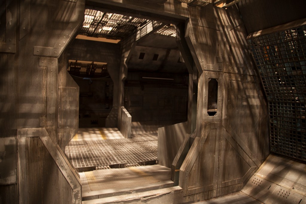 ATROPA was shot on the standing spacecraft set at Laurel Canyon Stage in Los Angeles.