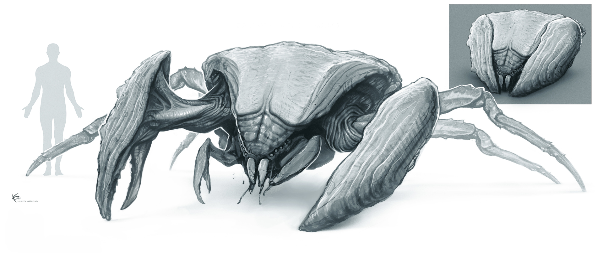 Godzilla vs Kong - Hollow Earth creature design by ADI