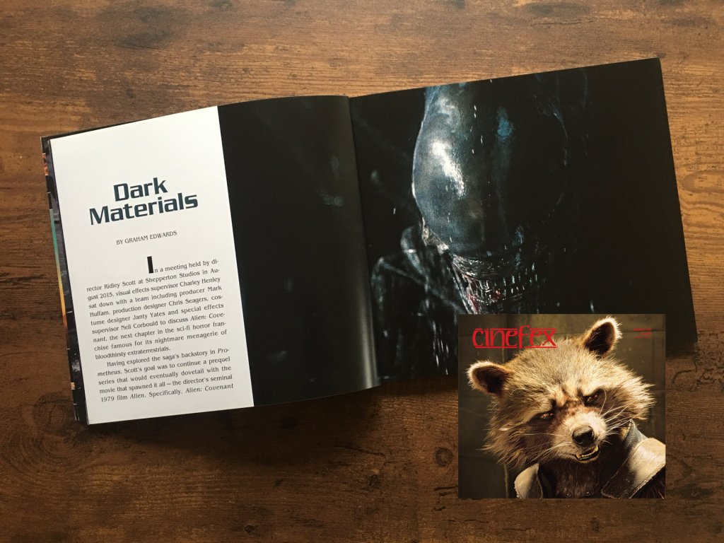 "Alien Covenant" in Cinefex 153